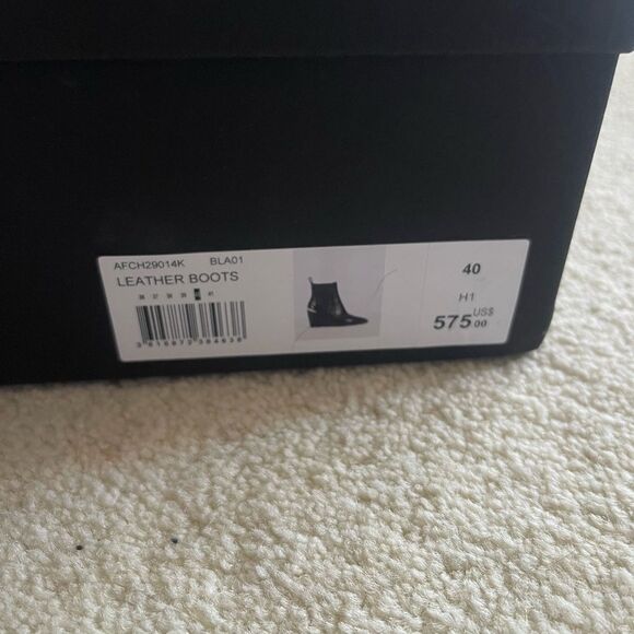 The Kooples Black Leather Ankle Boots French high end brand - Picture 2 of 5